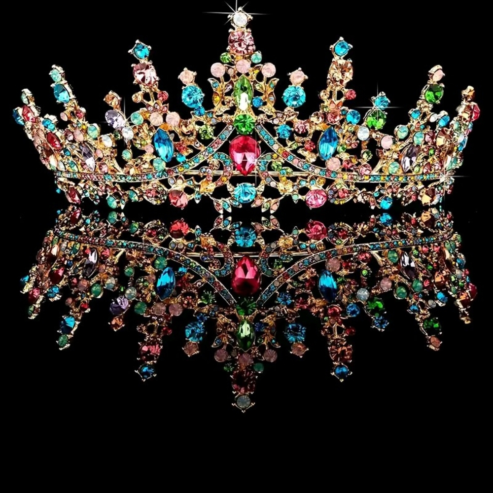 Multicolor Crystal Tiara